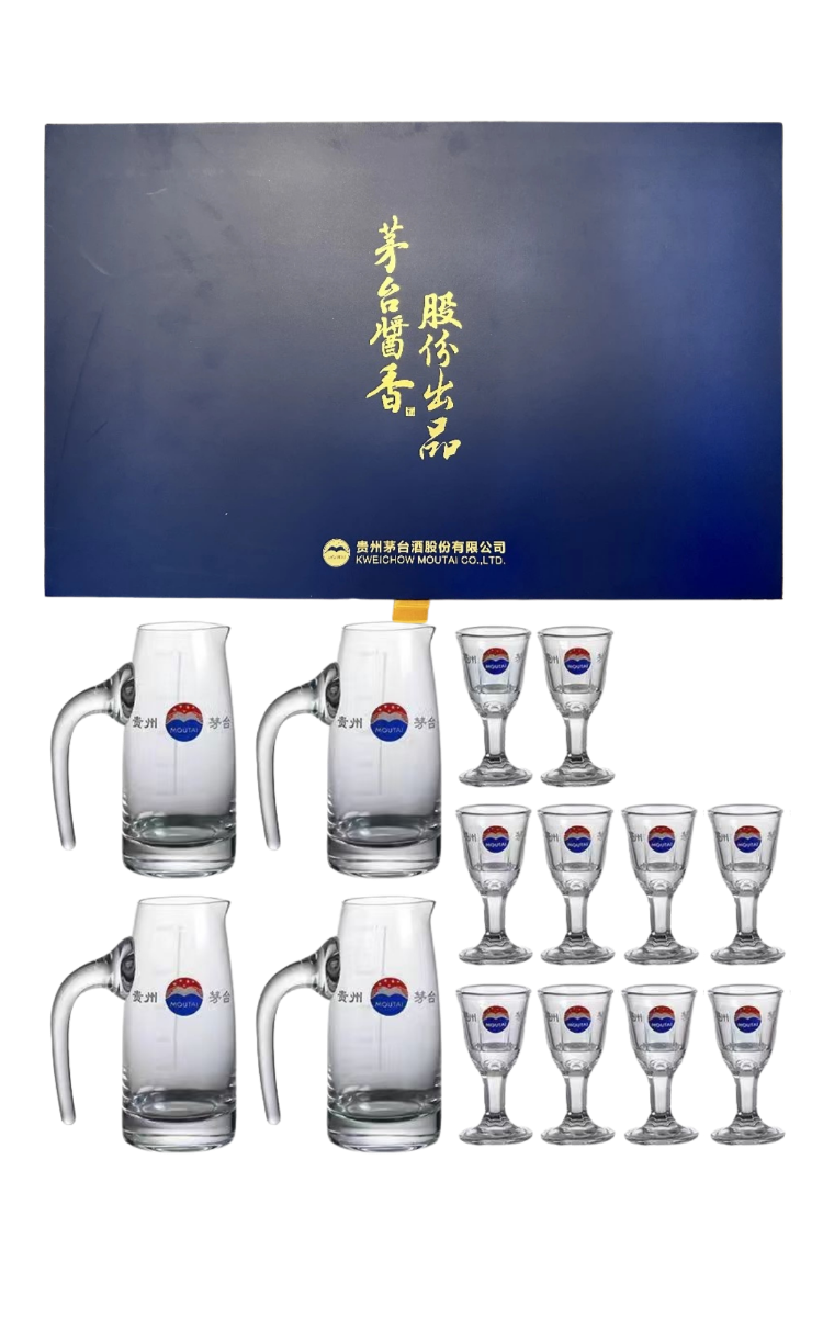Bộ ly rượu Mao Đài cao cấp (10 LY + 4 BÌNH) - Kweichow Moutai Glass Set