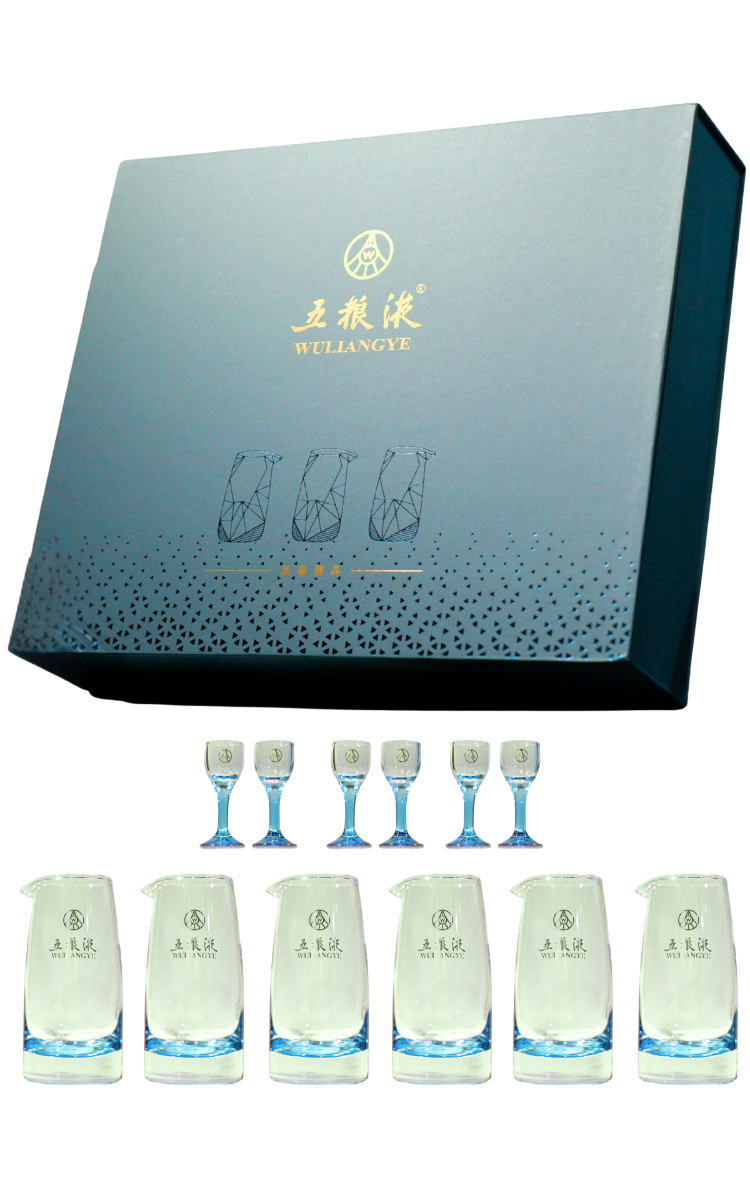 Bộ ly rượu Ngũ Lương Dịch cao cấp (6 ly + 6 cóng) - Wuliangye Glass Set (Set/bộ)