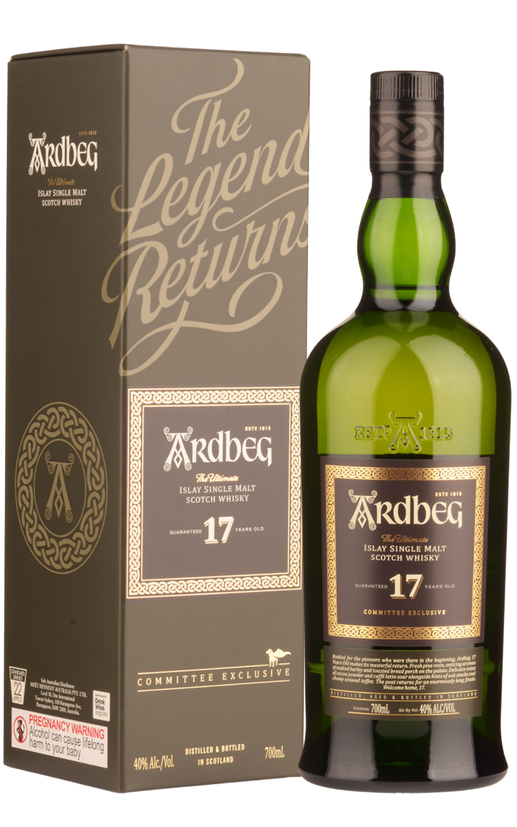 Rượu Ardbeg 17 năm The Legend Returns