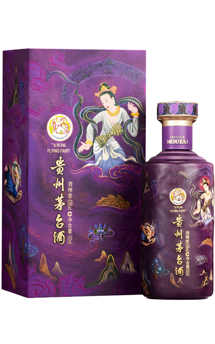 Rượu Mao Đài Phi Thiên Trống Tím-Kweichow Moutai Flying Fairy Tím