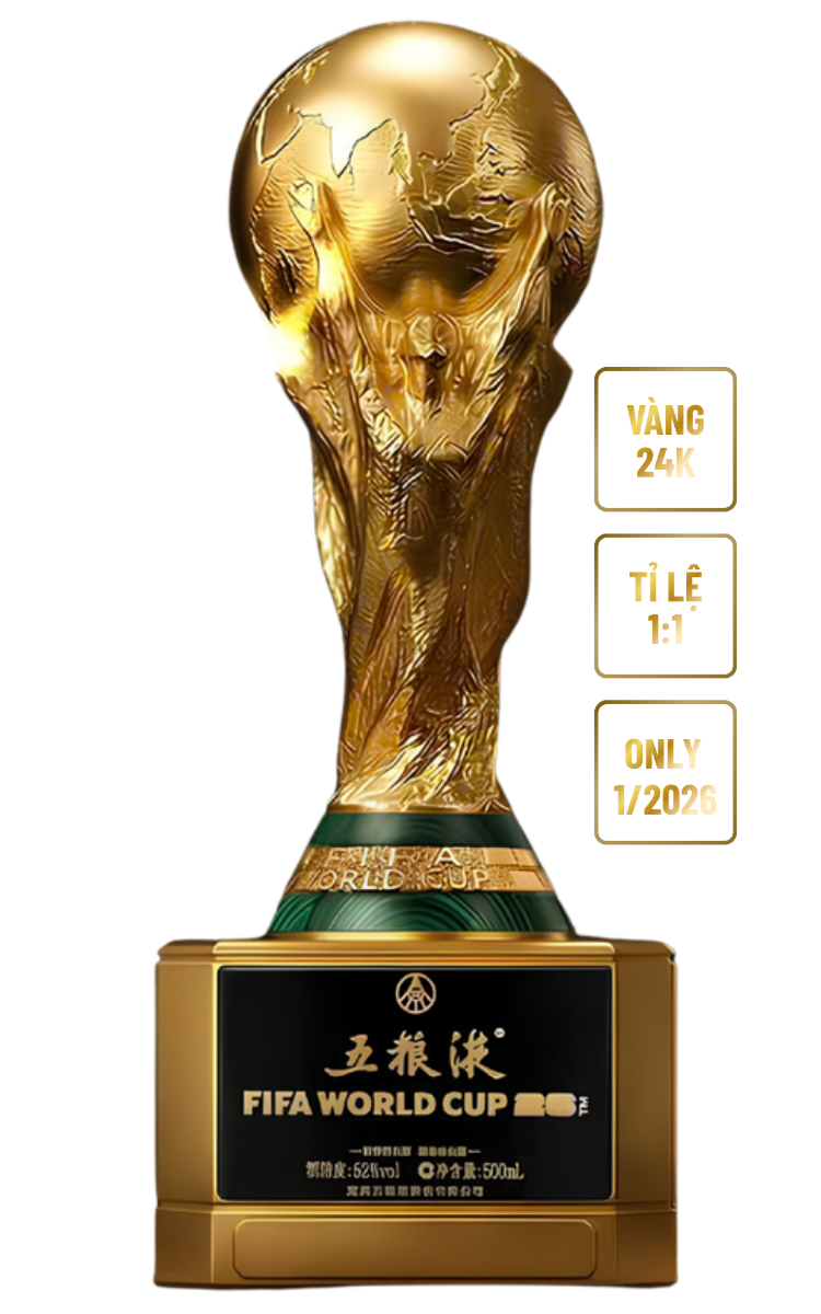 Rượu Ngũ Lương Dịch Cup Vàng 24K - FIFA 2026