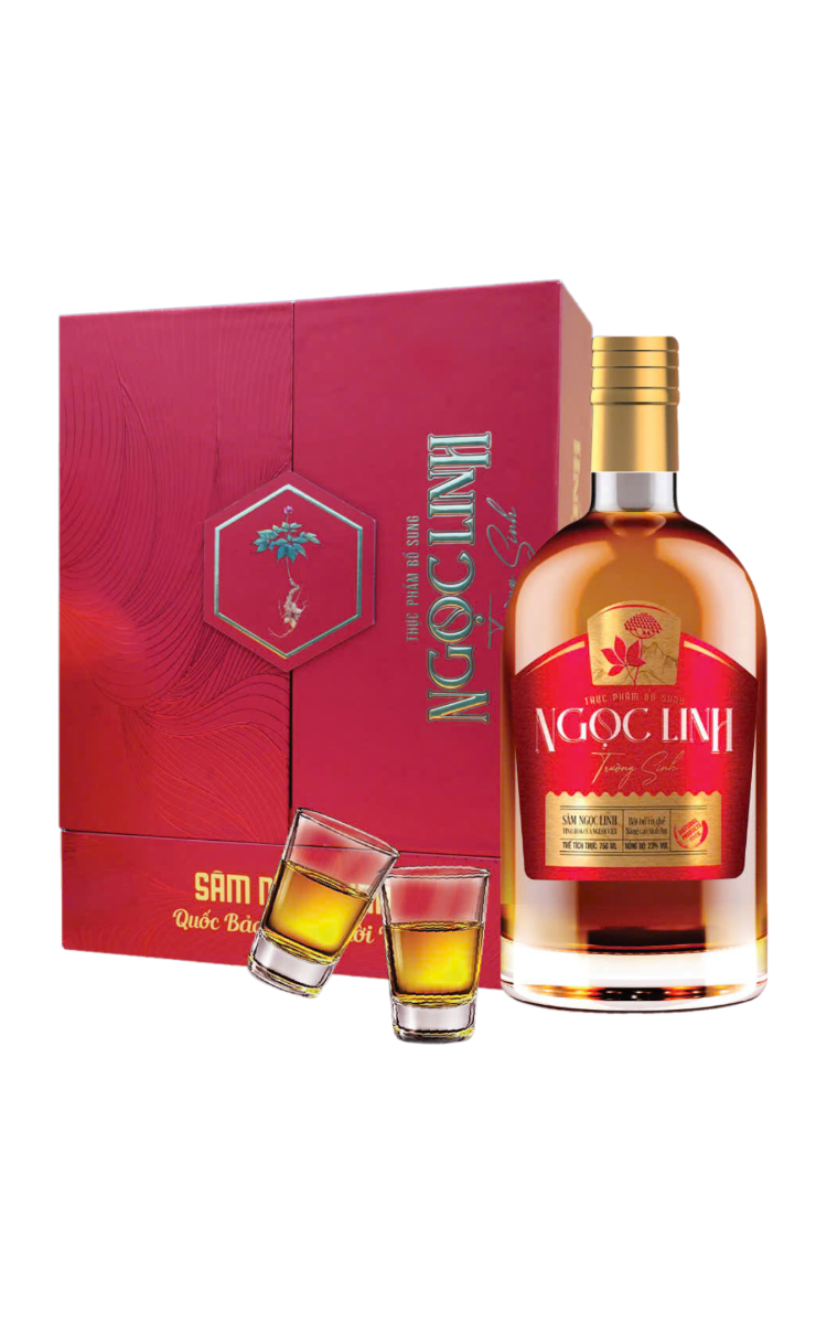 Rượu sâm ngọc linh trường sinh đỏ