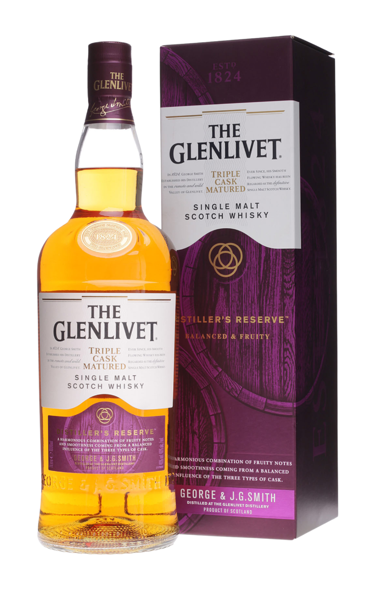 Rượu The Glenlivet Triple Cask Matured 1824 Tím