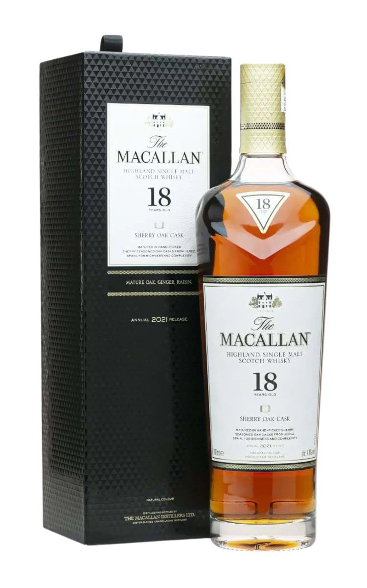 Rượu The Macallan 18 năm Sherry Oak UK