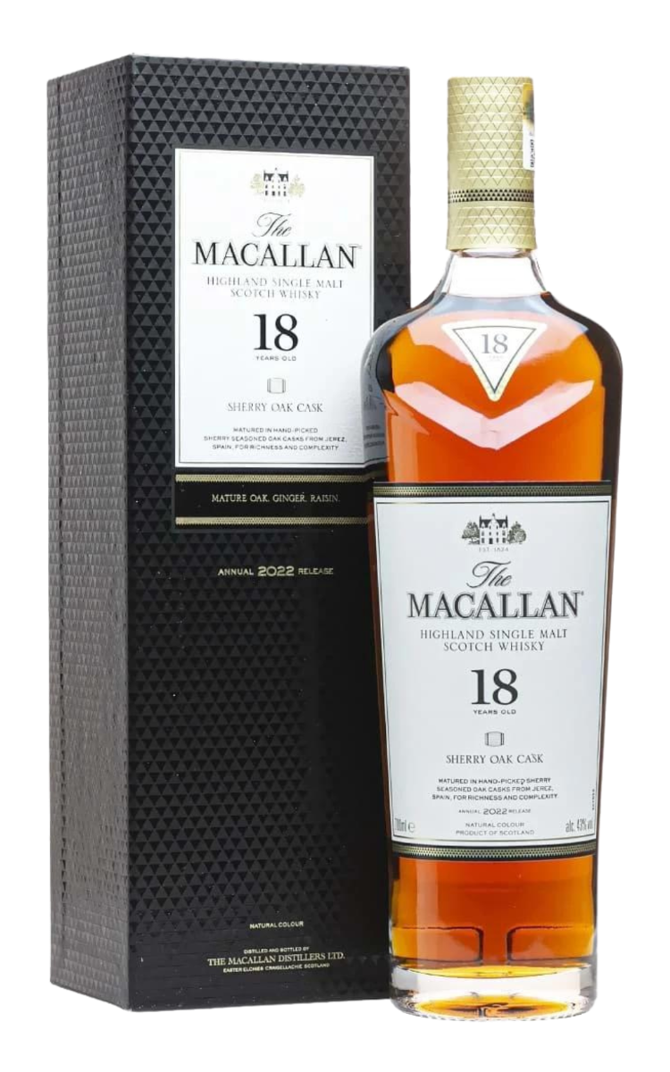 Rượu The Macallan 18 Sherry Oak