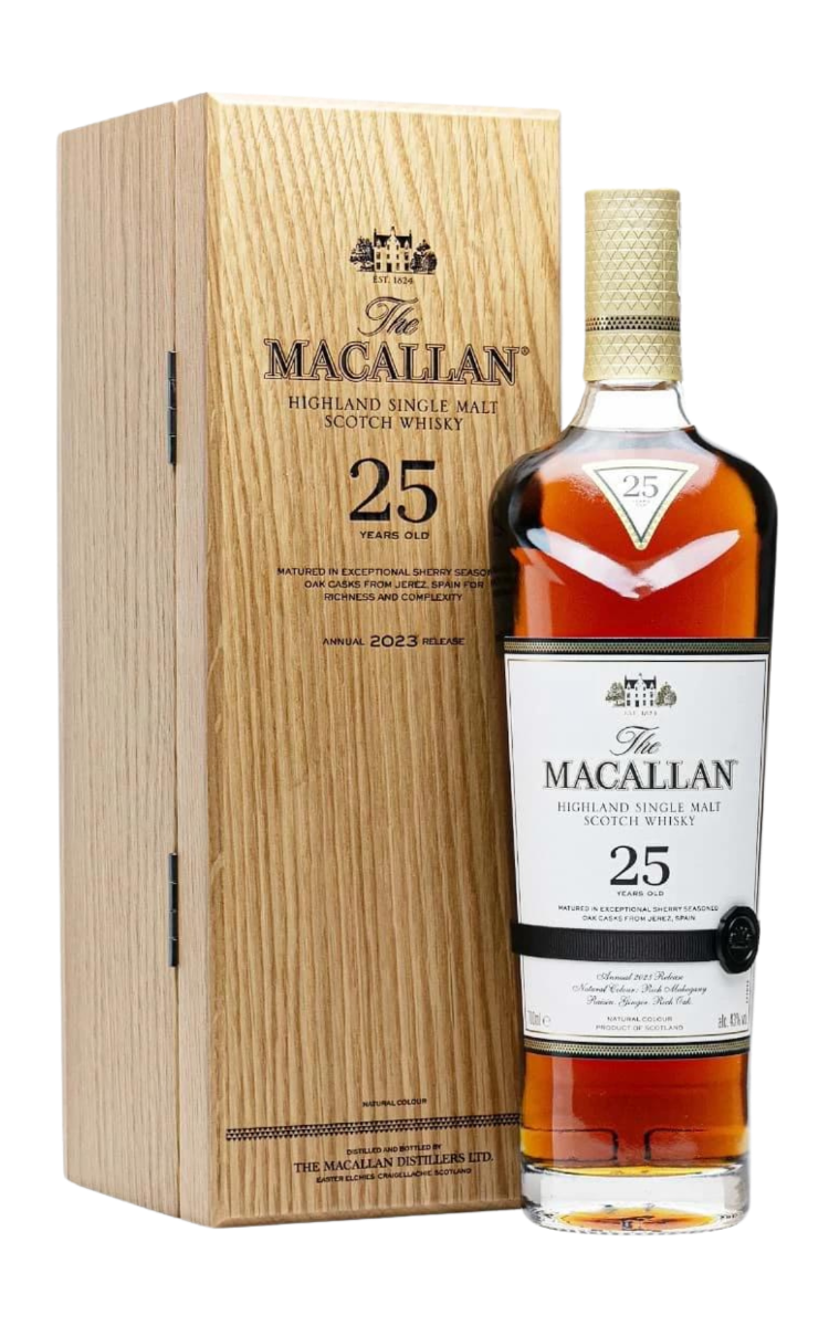 Rượu The Macallan 25 Sherry Oak UK