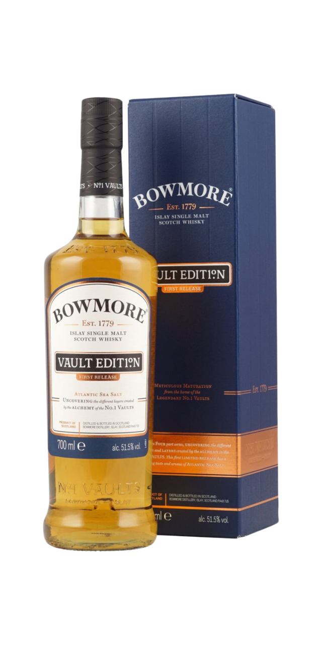 Rượu Bowmore Vault Edition box