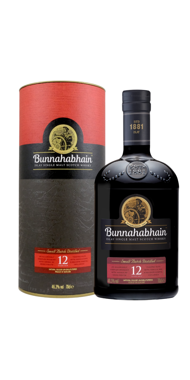 Rượu Bunnahabhain 12 Năm box