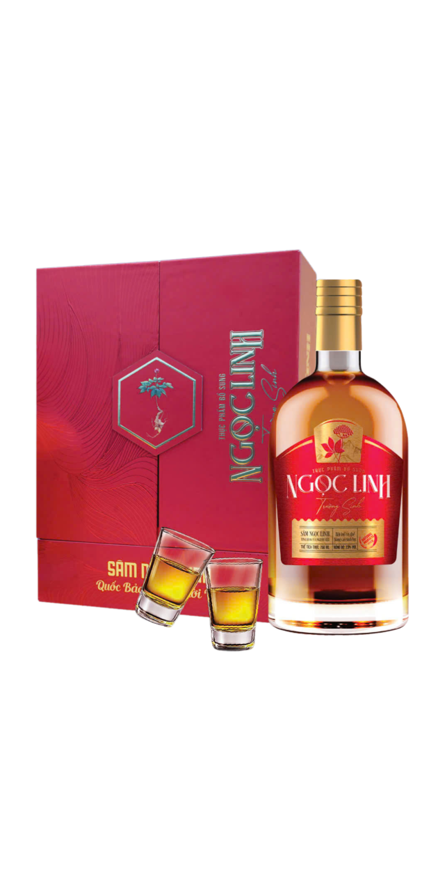 Rượu sâm ngọc linh trường sinh đỏ