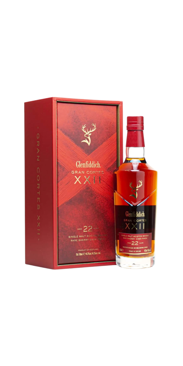 Rượu The Glenfiddich Gran Cortes 22 Năm box