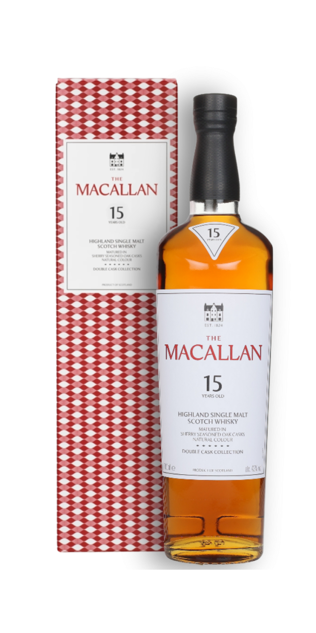 Rượu The Macallan 15 UK Double Cask new