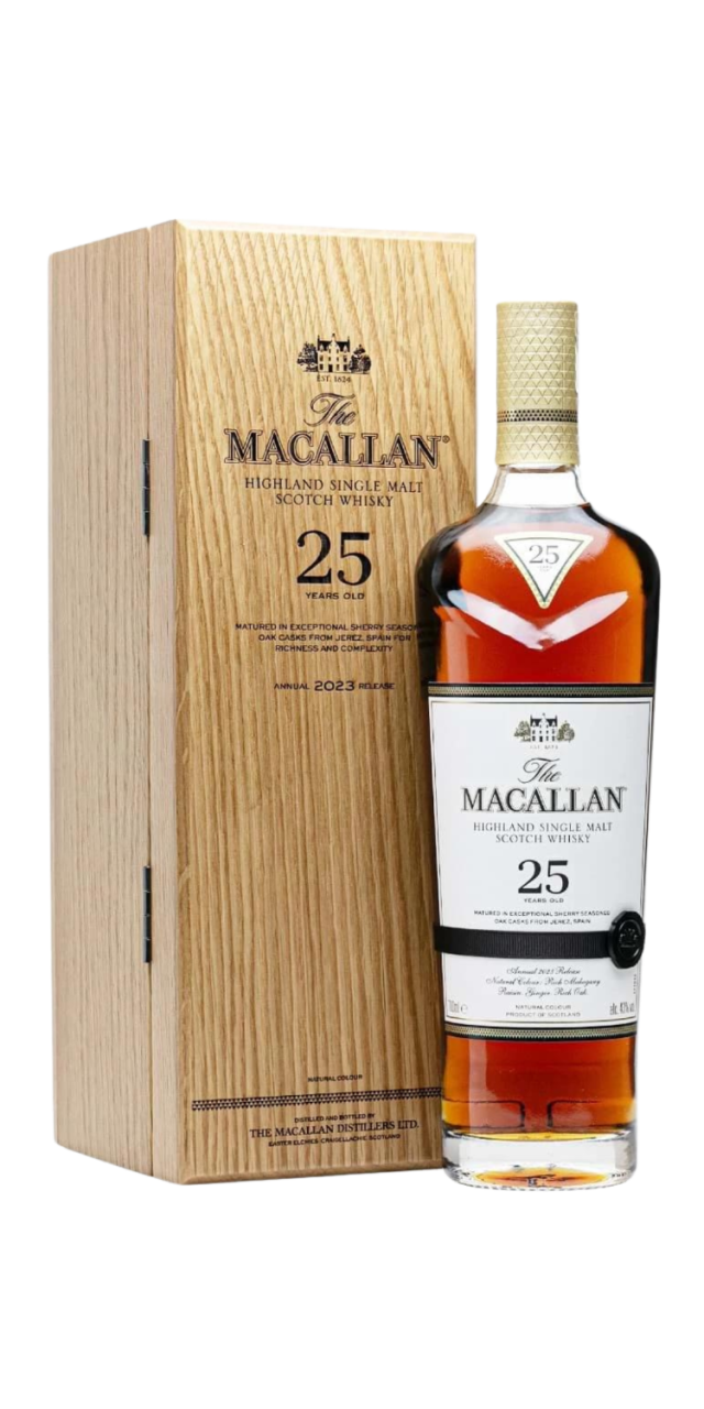 Rượu The Macallan 25 Sherry Oak UK box