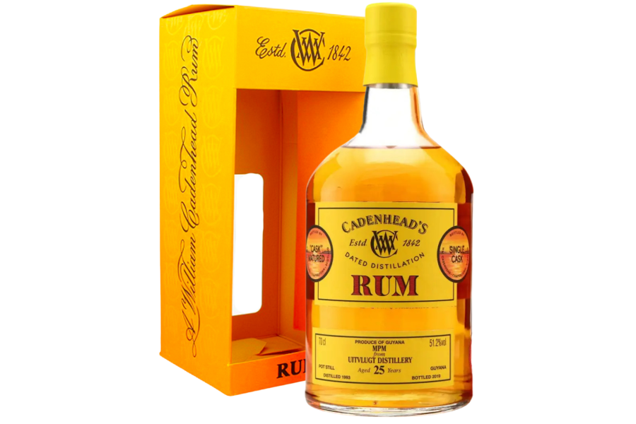 Rượu Rum Cadenhead Guyana Uitvlugt 25 Rượu Rum