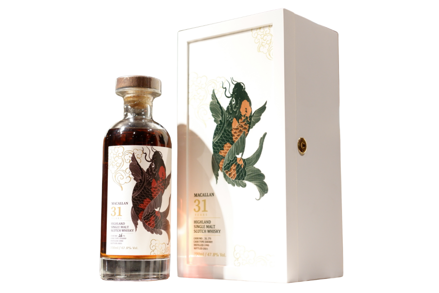 Rượu Macallan 31 Years – Koi Red Edition