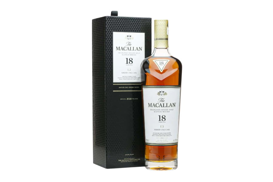 Rượu The Macallan 18 năm Sherry Oak UK box