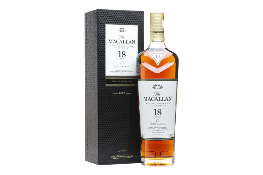 Rượu The Macallan 18 Sherry Oak boxx